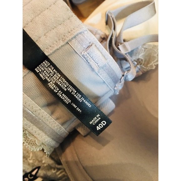 Torrid Curve Gray with Gray Lace Convertible Bra Size 40D NWOT - Picture 8 of 9